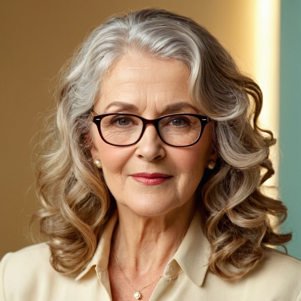 Freche Frisuren ab 60 mit Brille: Stilvolle Looks für selbstbewusste Frauen