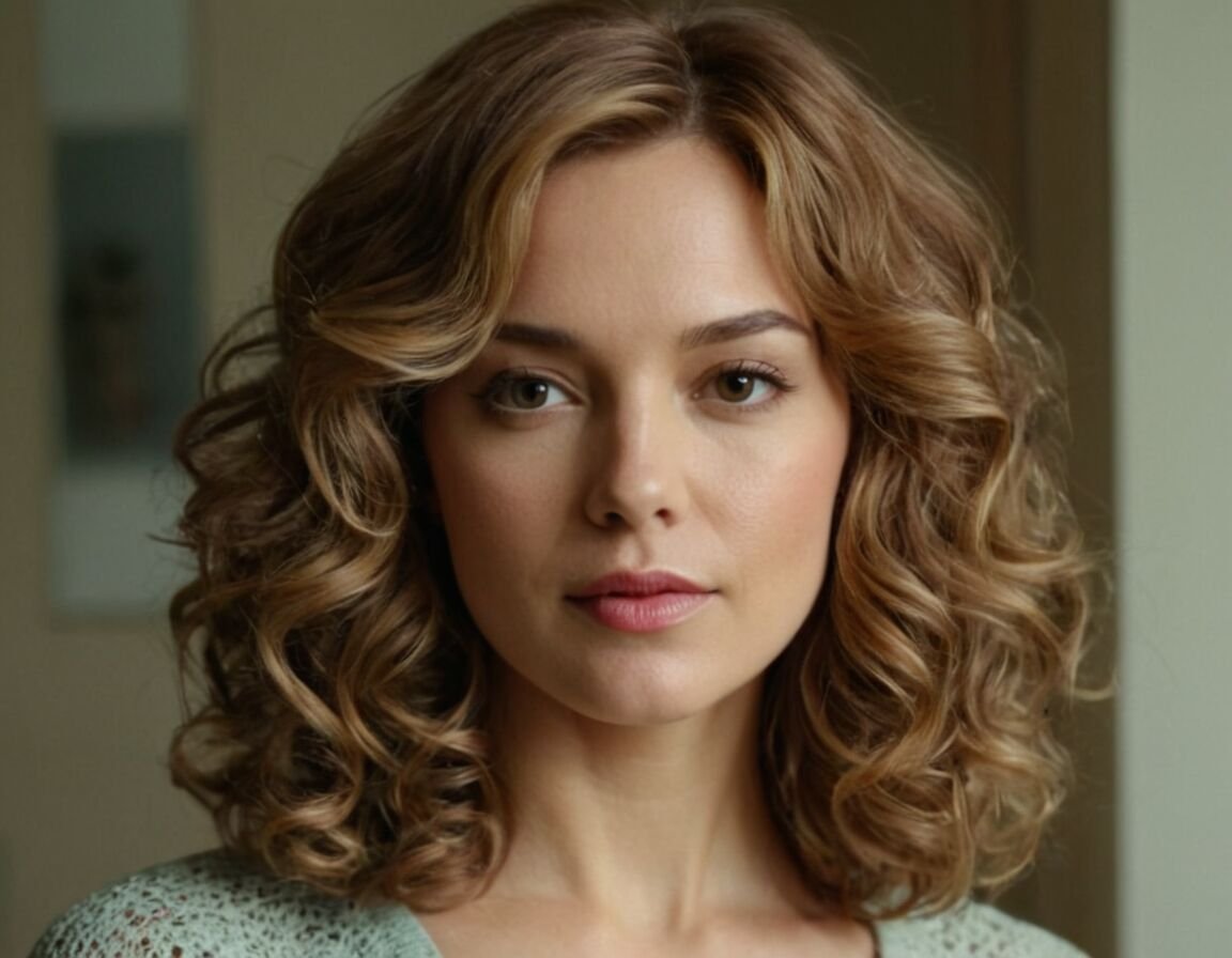 Aufgeblasene Locken für kräftiges Haar   - Dünnes Haar: Die besten Frisuren für mittellange Haare, die Volumen zaubern