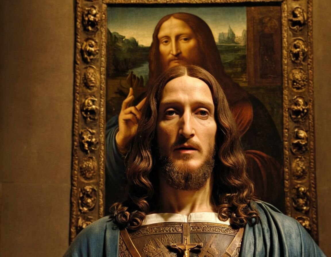 Salvator Mundi: Christusbild mit meisterhafter Lichtsetzung - Die faszinierenden Kunstwerke von Leonardo da Vinci: Meisterwerke der Renaissance im Detail