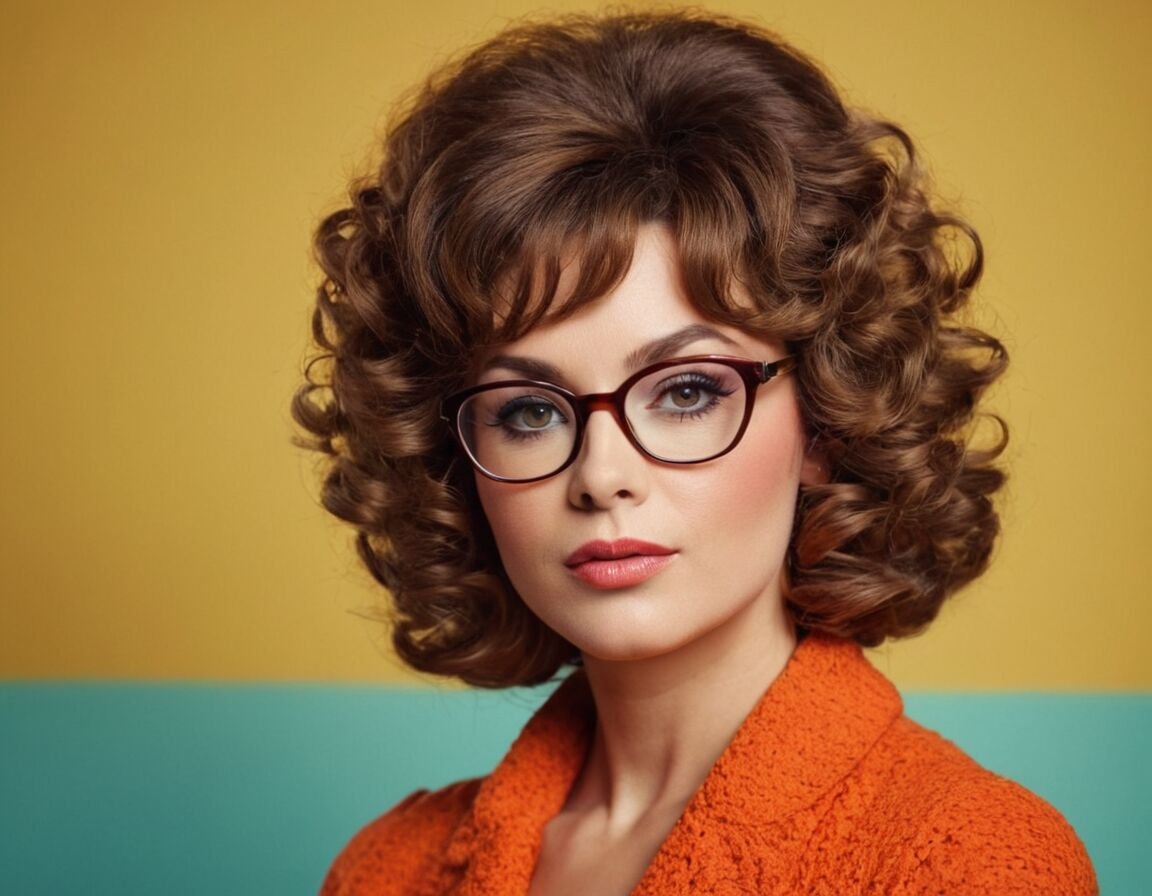 Voluminöse Styles mit lockigem Finish - Freche Frisuren ab 60 mit Brille: Stilvolle Looks für selbstbewusste Frauen